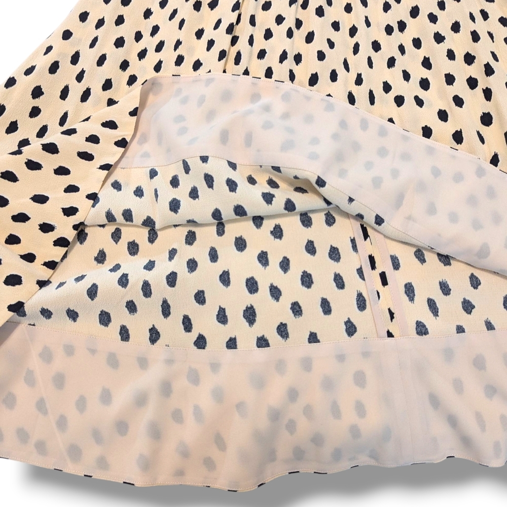 Kate Spade Leopard Dot Tie Back Dress "Take A Walk On The Wild Side", Size 4 - Picture 14 of 15
